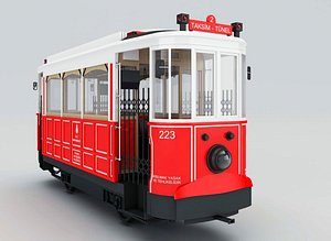 3d model taksim tramvayi