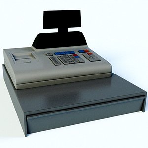 cash register 3d obj