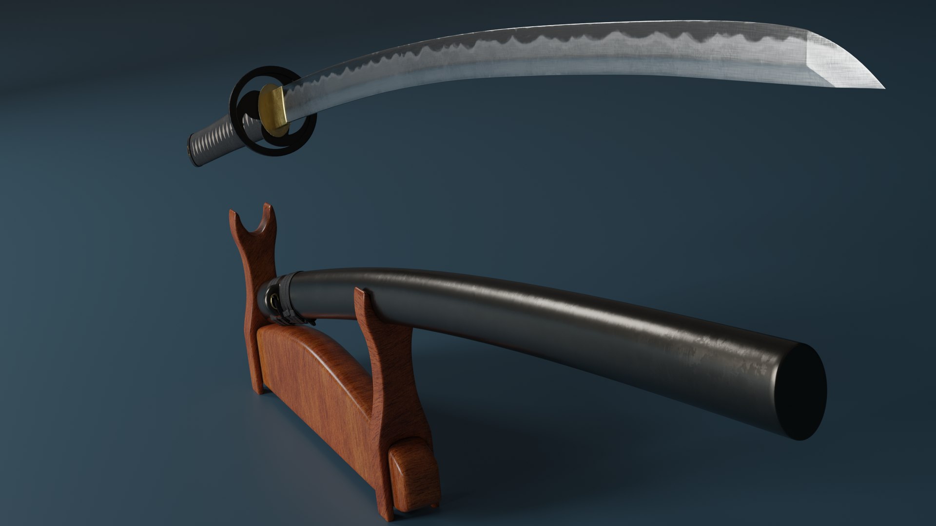 3D Model Katana Sword Weapon - TurboSquid 1448490