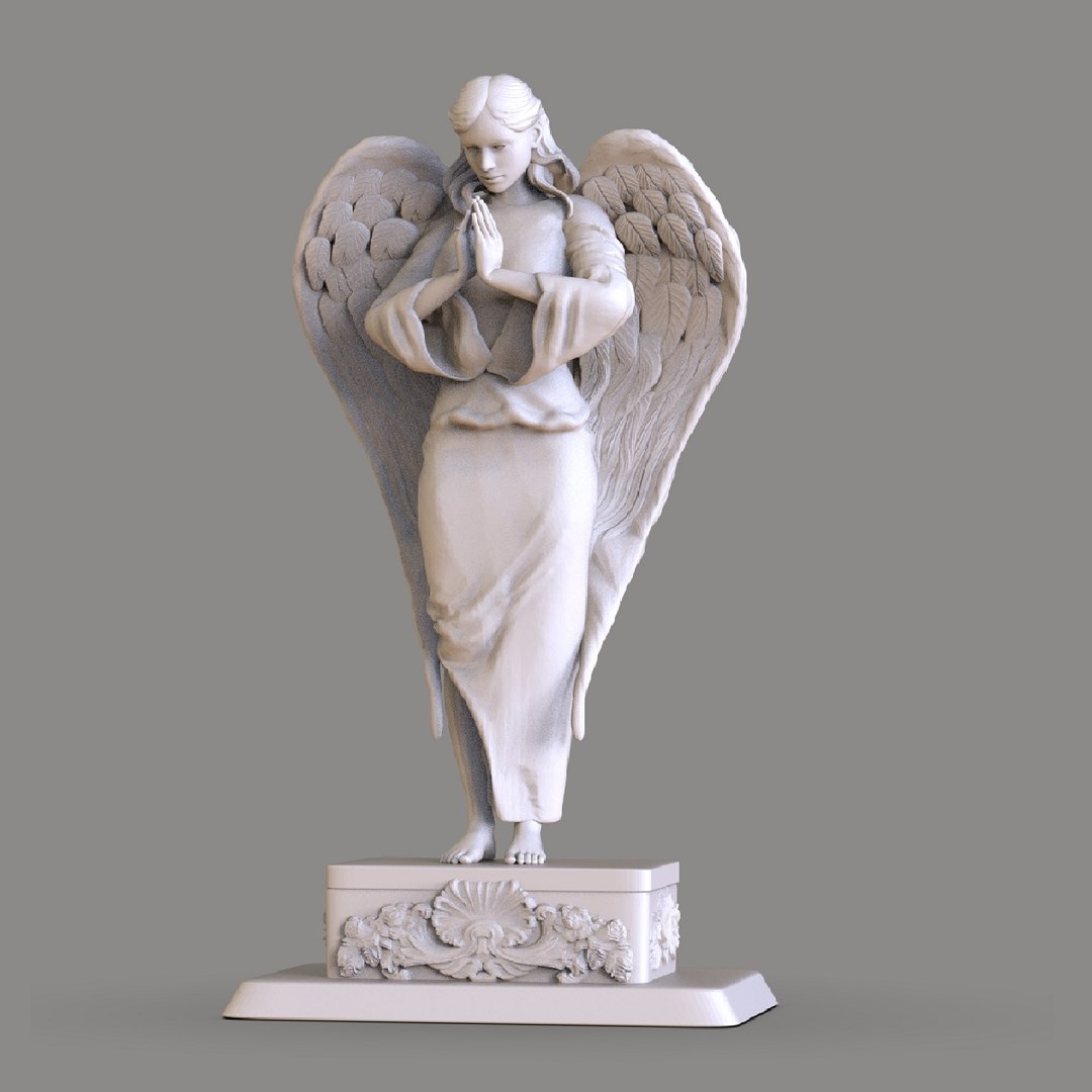 Praying Angel Statue 3D - TurboSquid 1960997