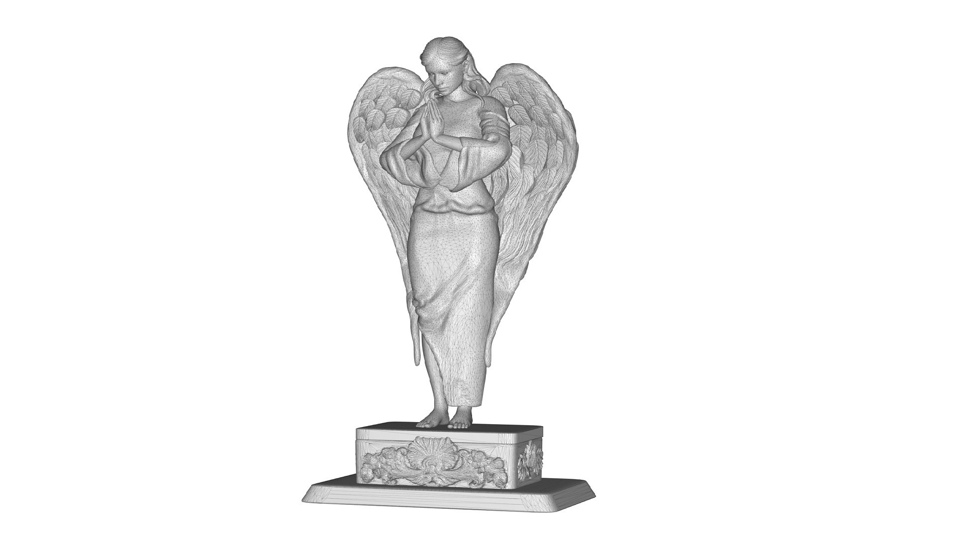 Praying Angel Statue 3D TurboSquid 1960997