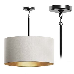cicero shade pendant white 3D model