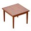 Pratico Nero Noce Extension Square Dining Table