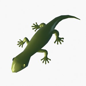 Gecko Low Poly Base Mesh