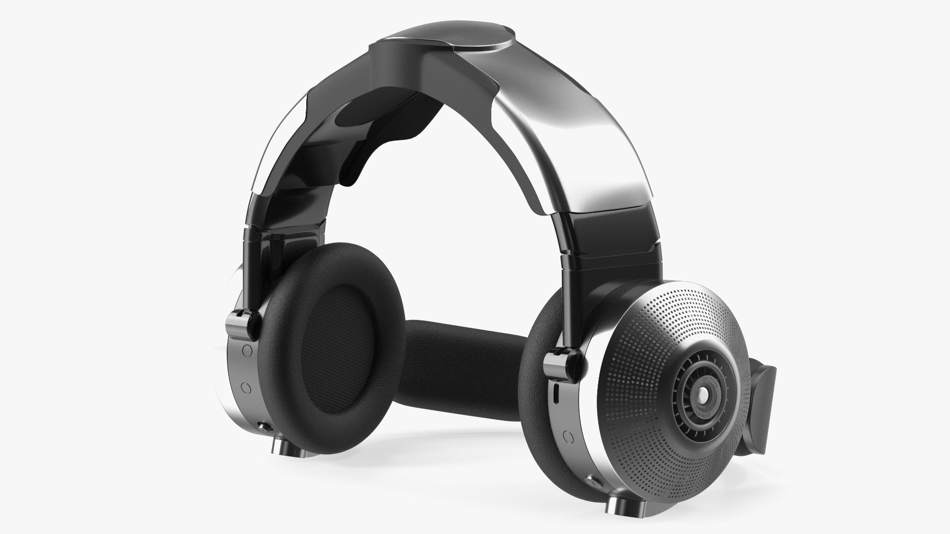 Black Headphones Personal Air Purifier 3D model preview