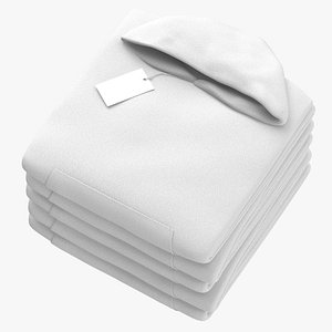 Folded Hooded Sweatshirt 5 Pile Color Variations