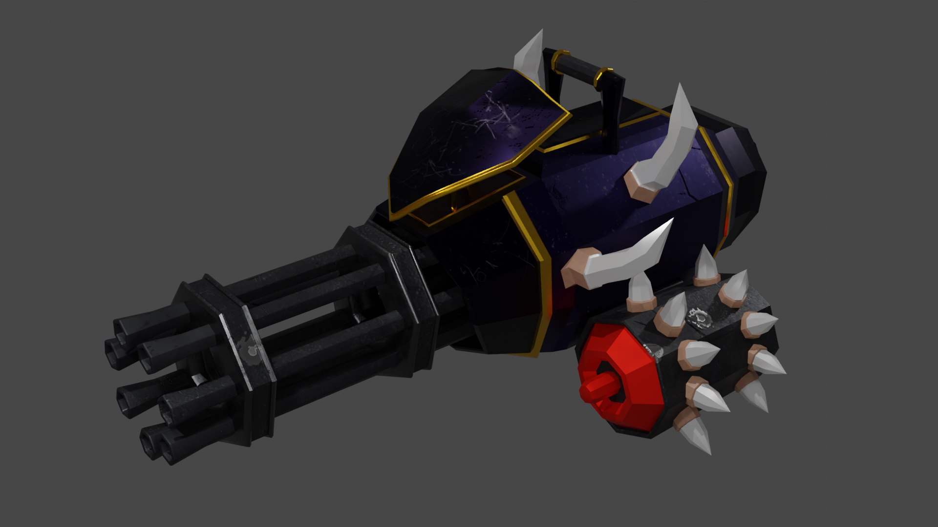 Minigun 3D Model - TurboSquid 2015761
