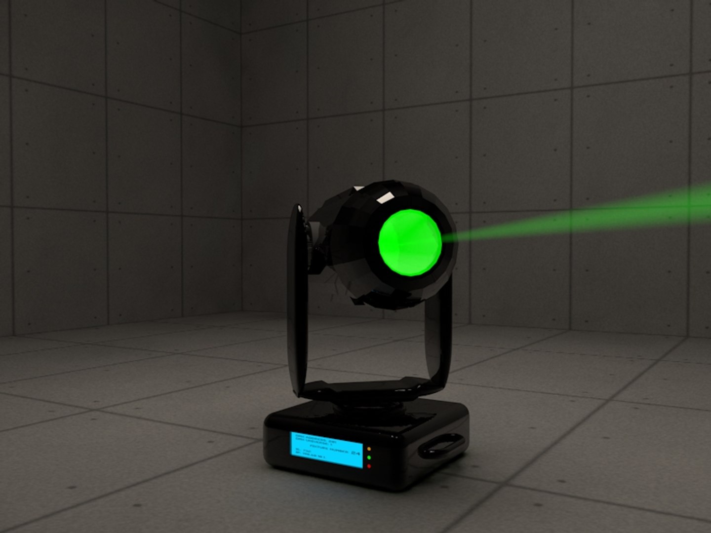 3d Model Of Moving Light
