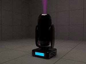 3d model of moving light