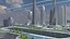 Centro de la ciudad futurista