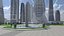 Centro de la ciudad futurista