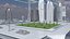 Centro de la ciudad futurista