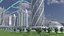 Centro de la ciudad futurista