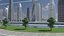 Centro de la ciudad futurista