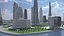 Centro de la ciudad futurista