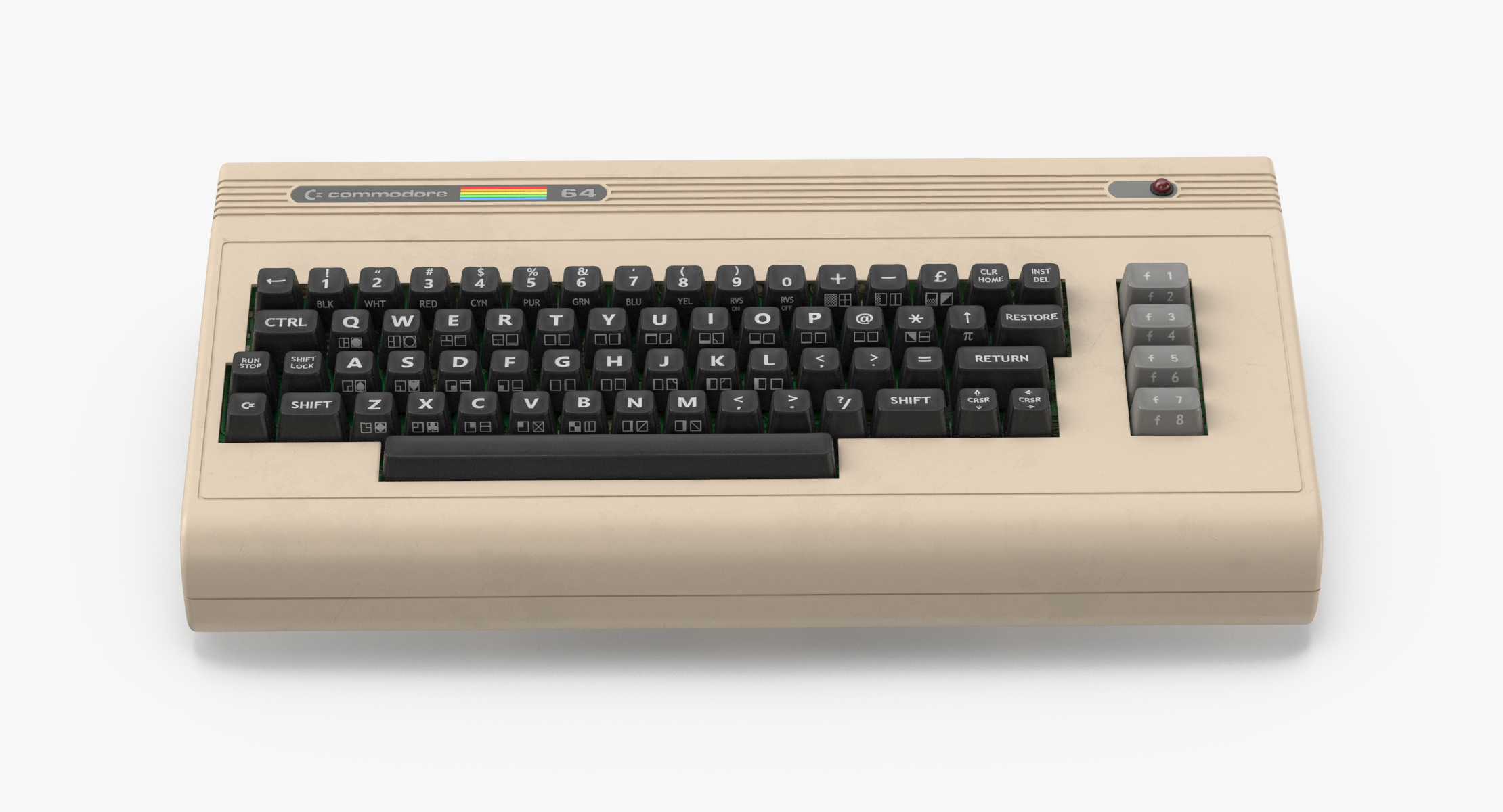 3D модель Commodore 64 - Клавиатура - TurboSquid 1134126
