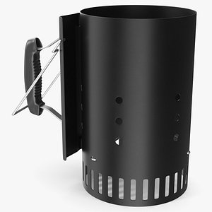 3D Grill Coal Lighting Device Black