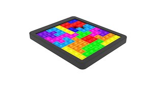 3D Pop It Tetris Puzzle model