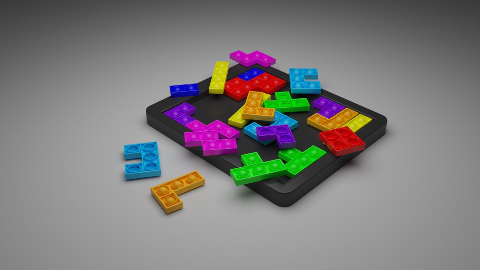 Free STL file PUZZLE BUILDING BLOCKS/ TETRIS BLOCKS/ BUILDZI GAME