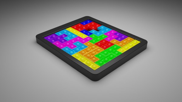 3D Pop It Tetris Puzzle model - TurboSquid 1759388