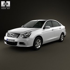 nissan almera 3d model