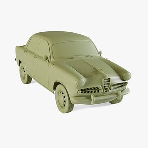 3D Alfa-Romeo Giulietta 750 berlina 1955