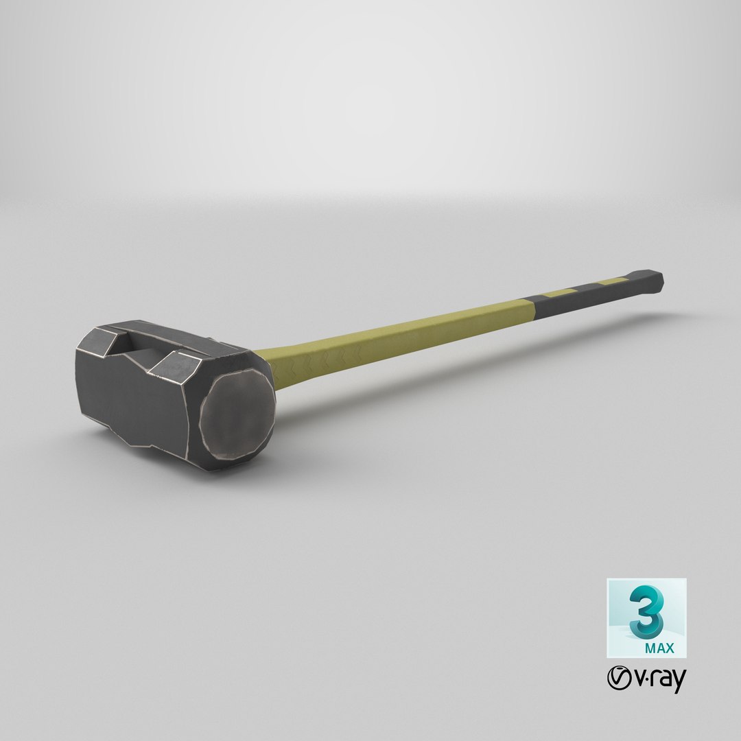 Sledgehammer Low-poly PBR model https://p.turbosquid.com/ts-thumb/cZ/GfmdlQ/Xa/stemcell_max_vray_render/png/1775049200/1920x1080/fit_q87/9a3c8e714371e010e117b5cb6512e9a33623743a/stemcell_max_vray_render.jpg