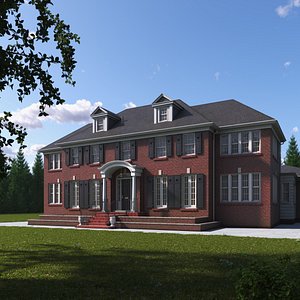 Home Alone Brick Colonial House