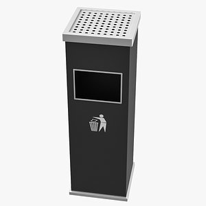 3D ashtray bin