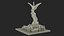 Base de monument et statue d'ange en or fantaisie