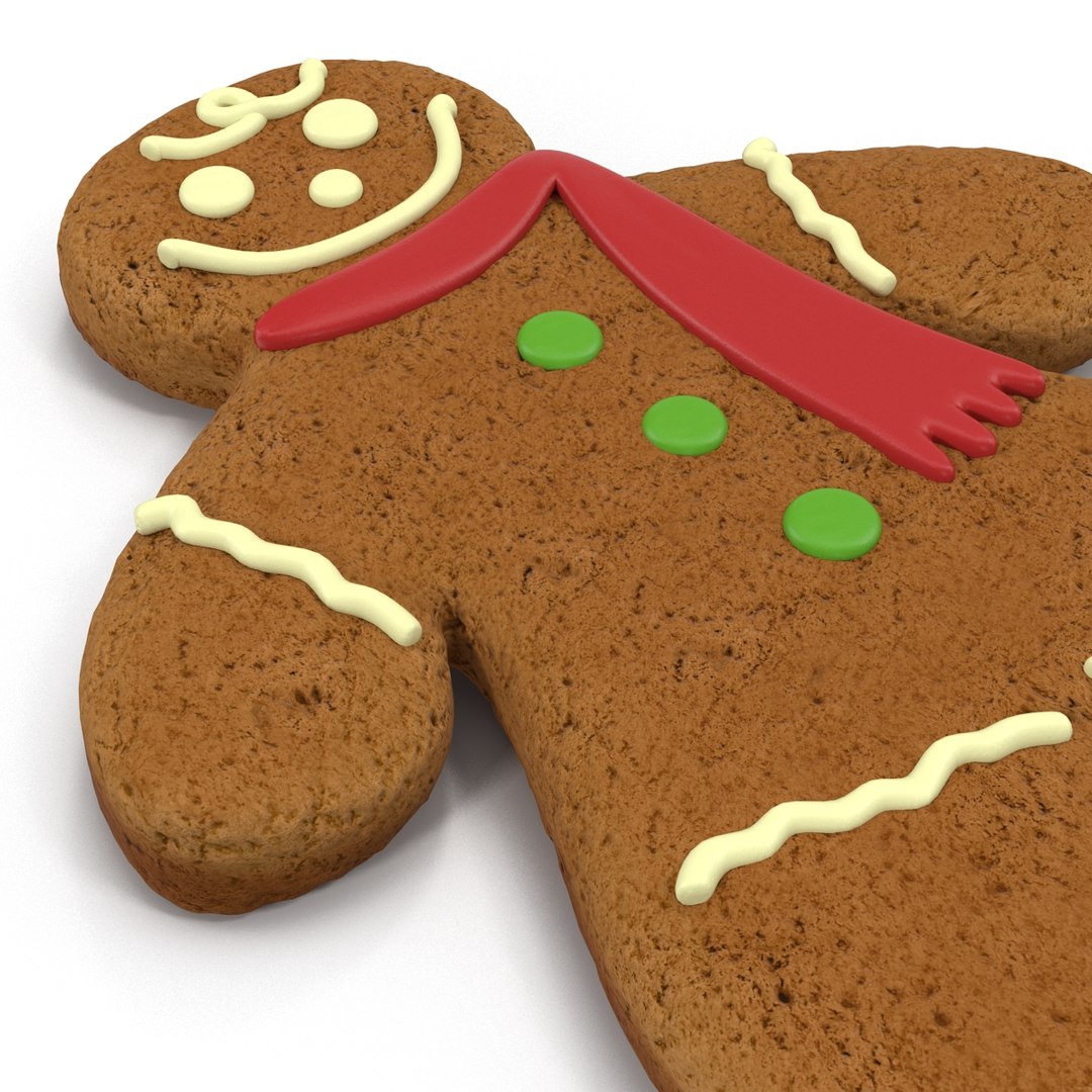 3d Model Gingerbread Man Modeled