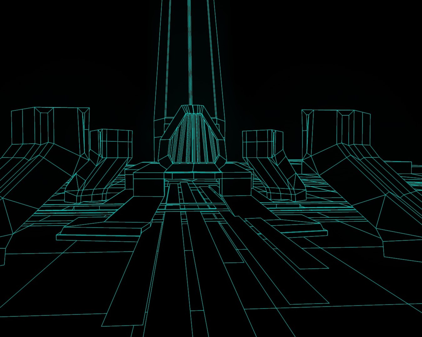 Grid City Tron 3d Model