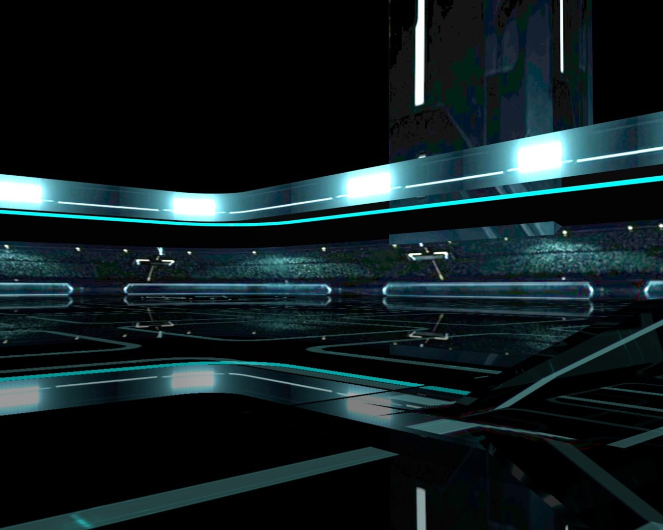 Grid City Tron 3d Model