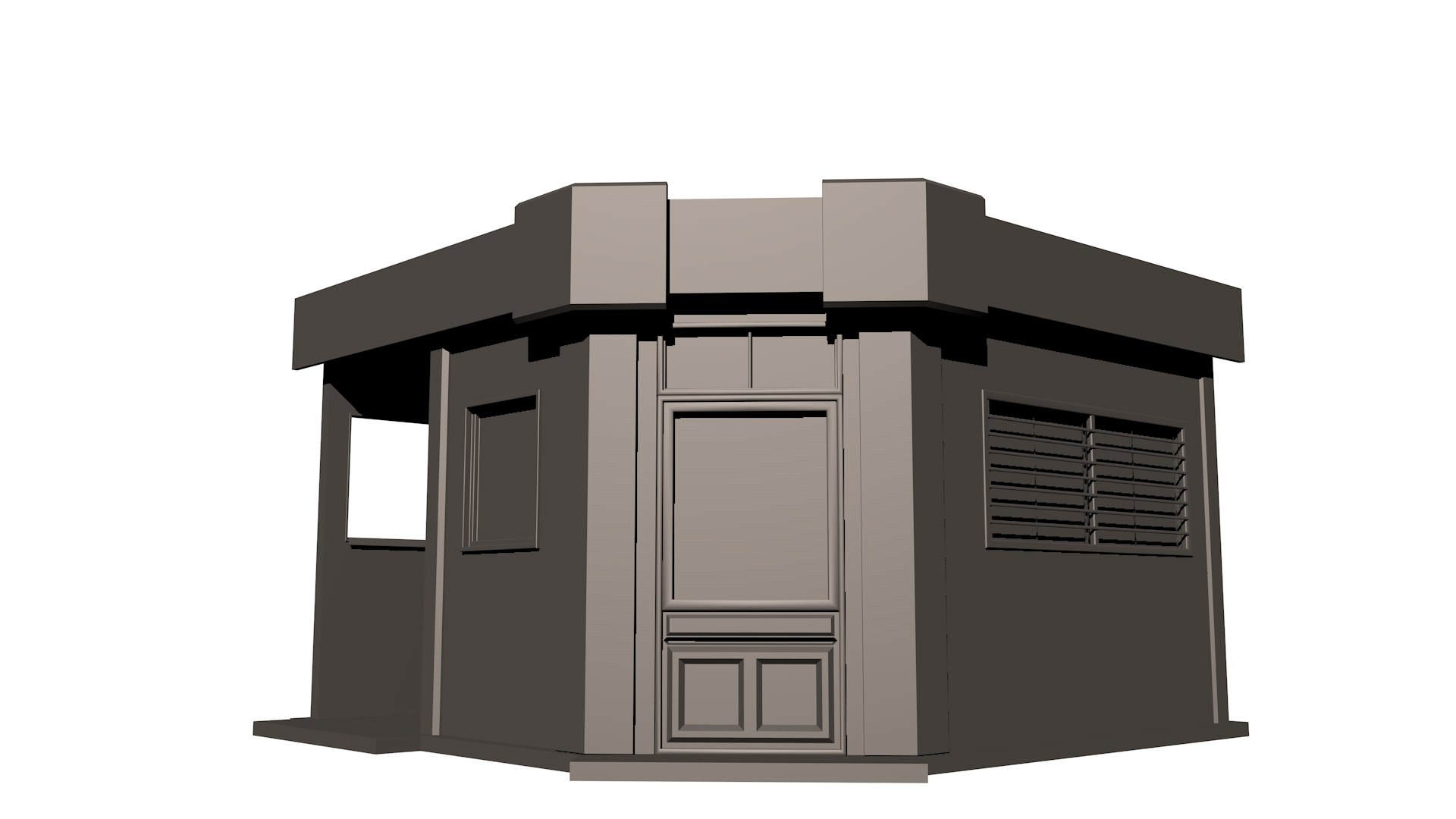Free Single Shop Model - TurboSquid 2289712