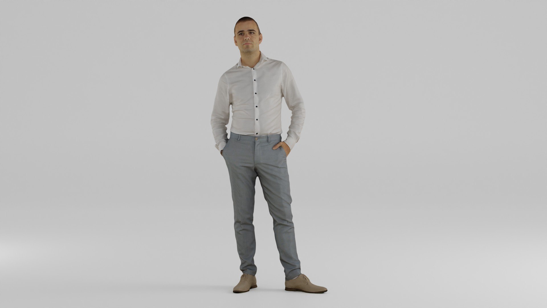 3D Man Waiting Business 1 - TurboSquid 2114658