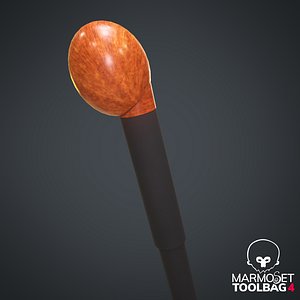 Walking Stick Low-poly 3D model