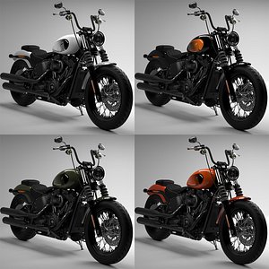 3D Harley Davidson Street Bob 2021 Collection model