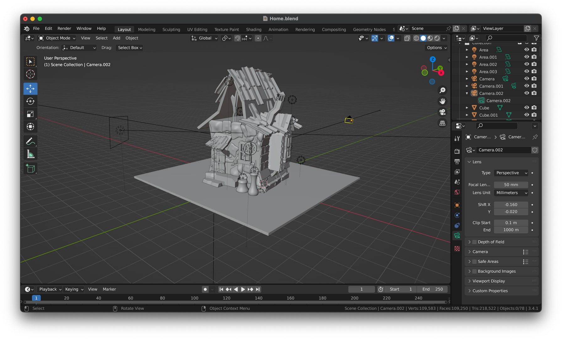 Witch House Blender Model 3D - TurboSquid 2052968