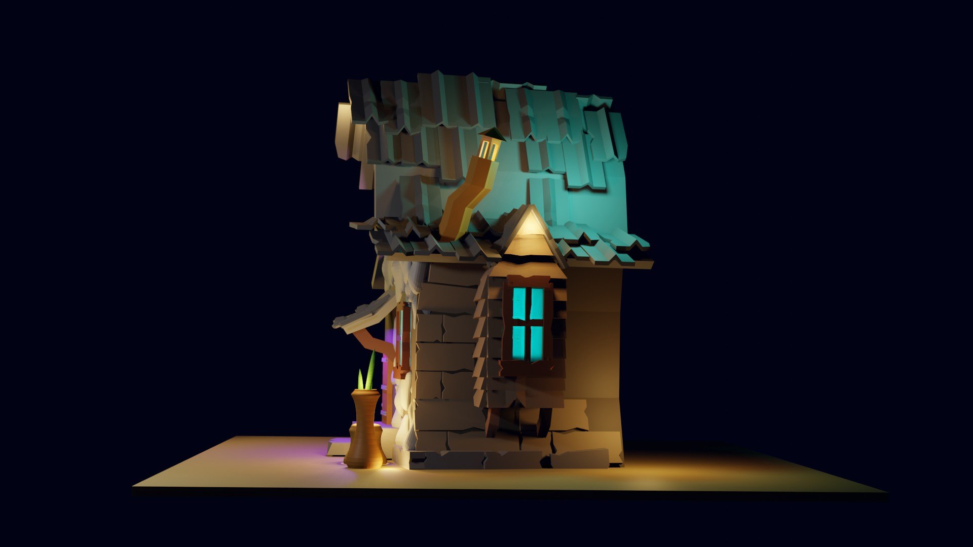 Witch House Blender Model 3D - TurboSquid 2052968