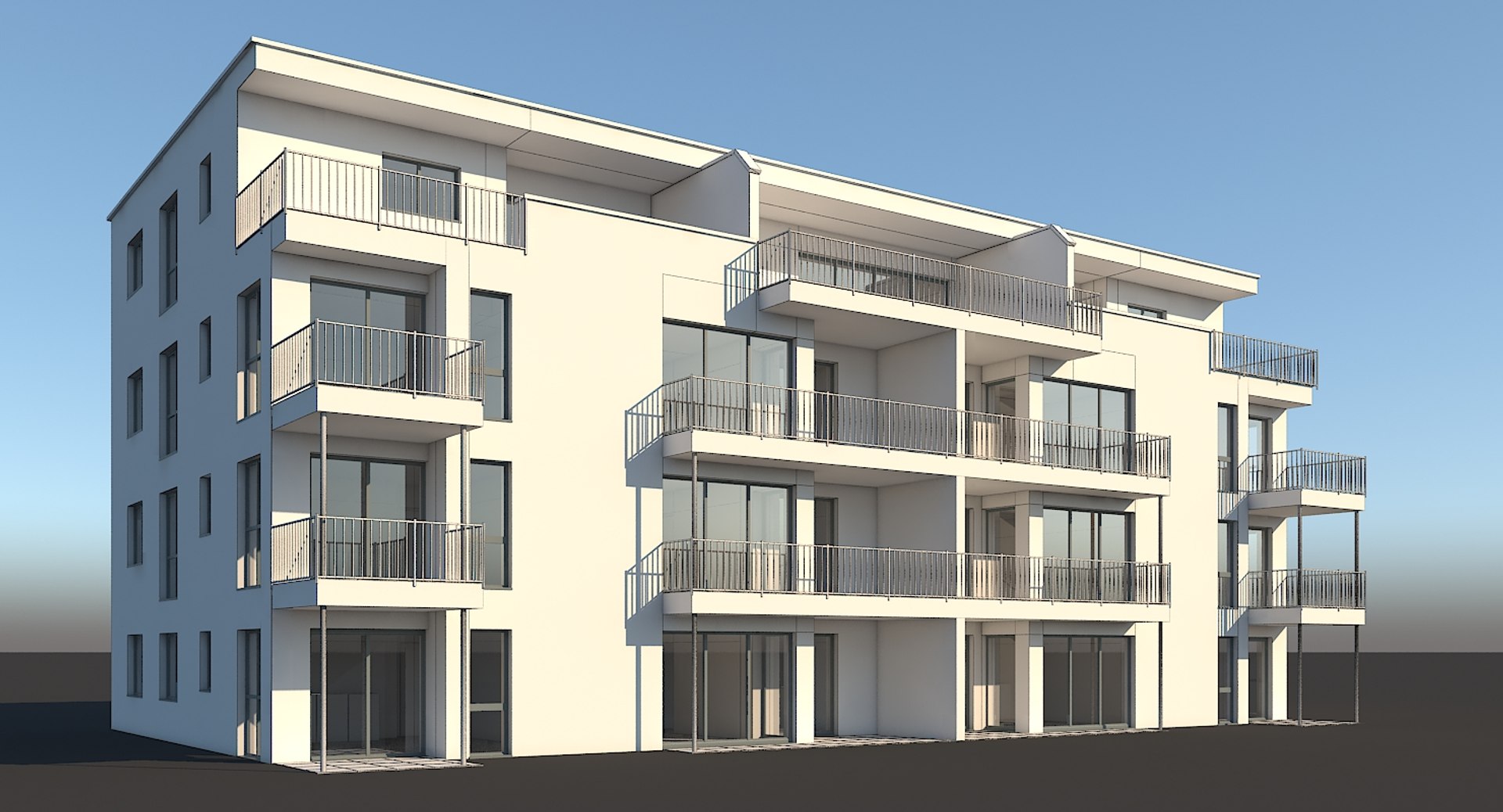 3D Model Apartment Building - TurboSquid 1250470