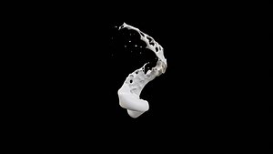Animation of liquid products with a rotating water cup