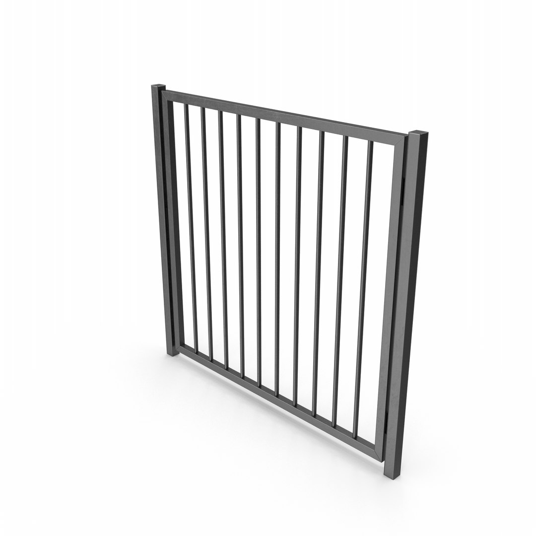 Metal Gate Model - TurboSquid 2490185