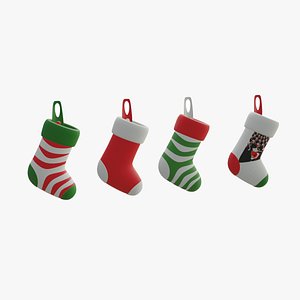 christmas stockings 3D model