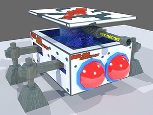 3D sci fi sentry bot