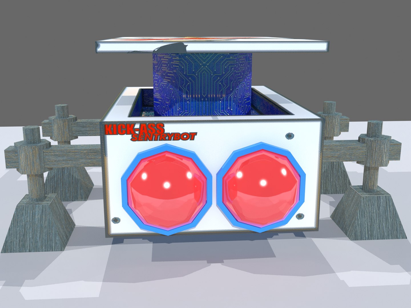 3D Sci Fi Sentry Bot - TurboSquid 1277733