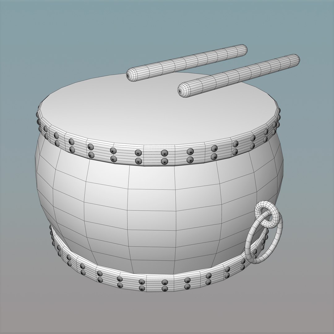 3D Chinese Drum Model - TurboSquid 1211285