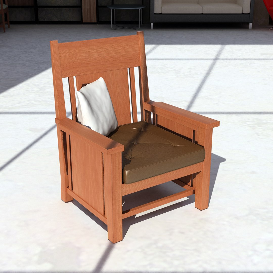 Frank Lloyd Dana Chairs 3d Model