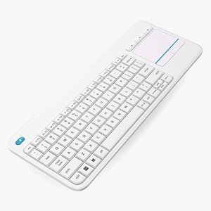 Keyboard With Touchpad White 3D