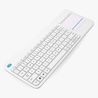 Keyboard With Touchpad White
