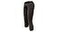 Pantacourt en cuir noir